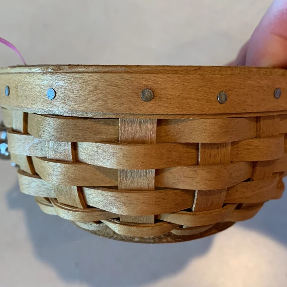 Longaberger 2003 Horizon of Hope Cancer Basket with Lid, liner, prot, ti…